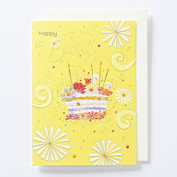 日本EASE生日卡/ 黃/ GB-2012
