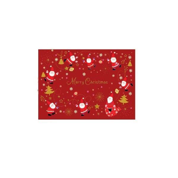 日本EASE聖誕明信片/ 橫式/ 紅/ PX-4286