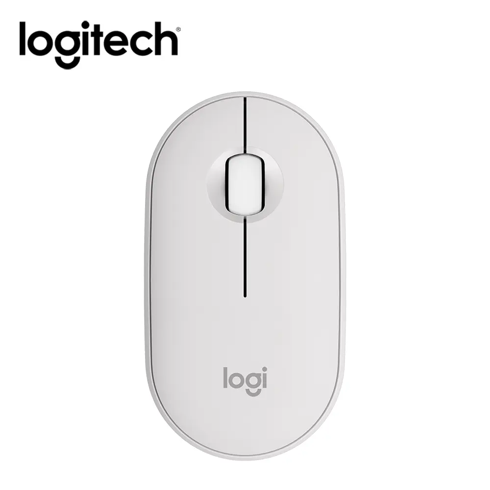 logitech 羅技 M350s無線藍牙滑鼠/ 珍珠白
