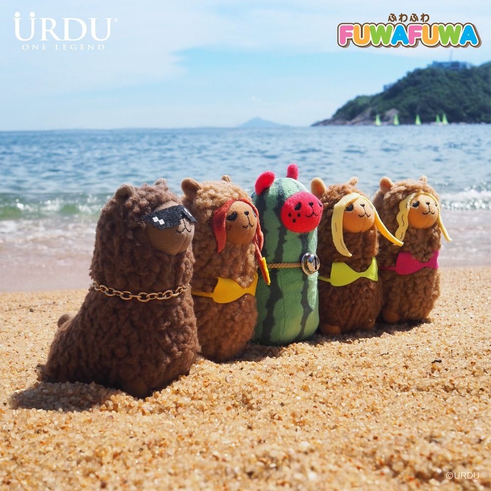 URDU福部屋FUWAFUWA系列盒玩/ PART 8/ 羊駝/ 夏天風格/ 5入盒裝