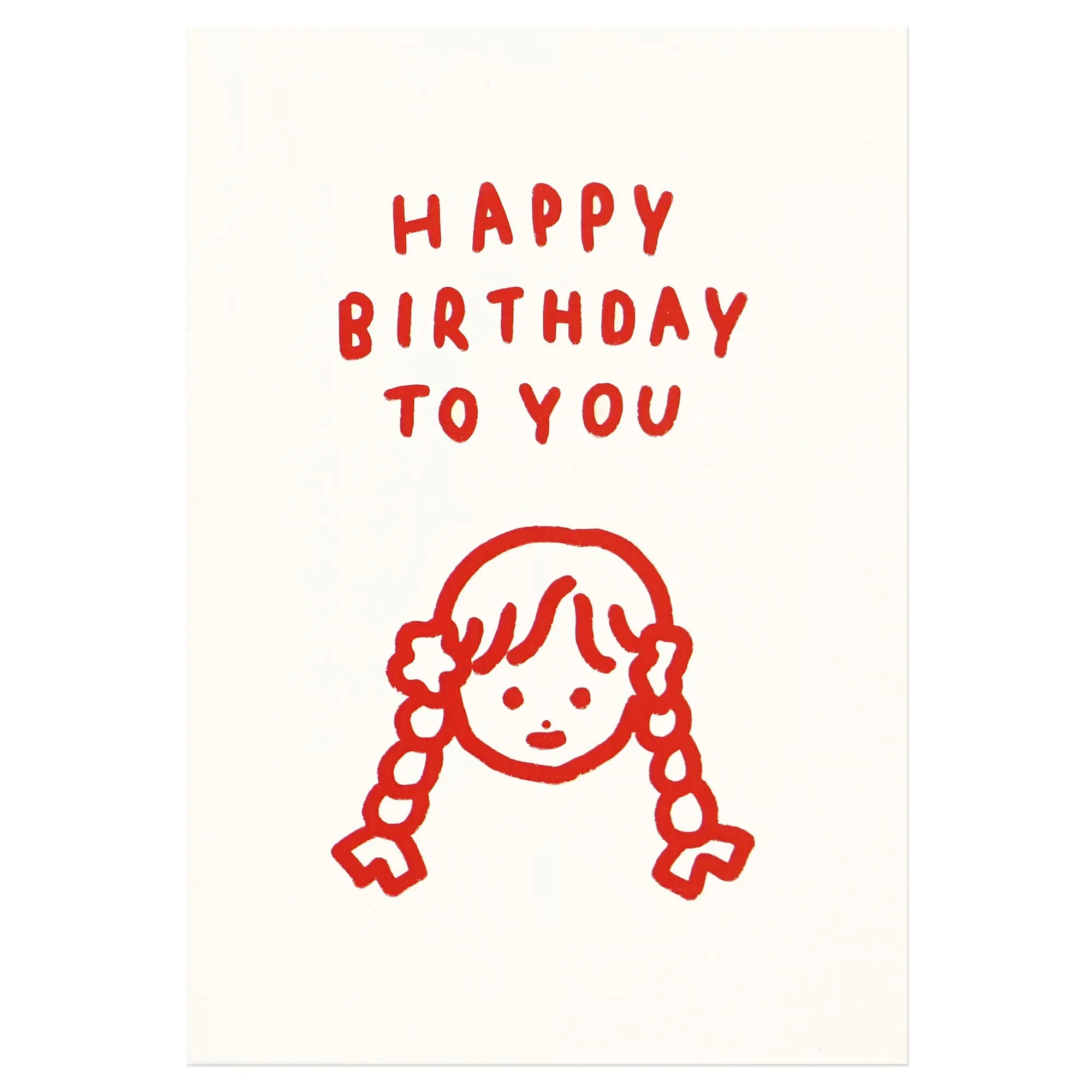 韓國ZERO PER ZERO 生日卡/ 女孩的快樂生日