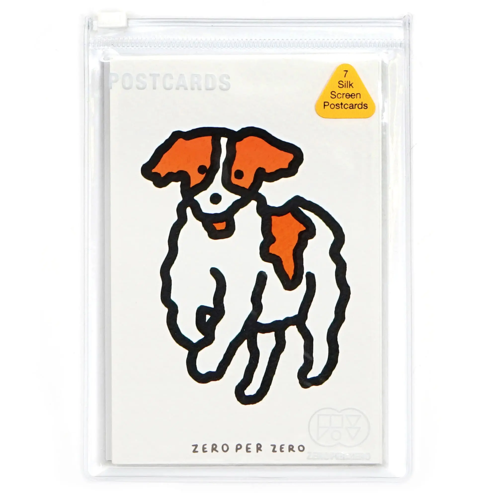 韓國ZERO PER ZERO 明信片七入組/ 狗狗