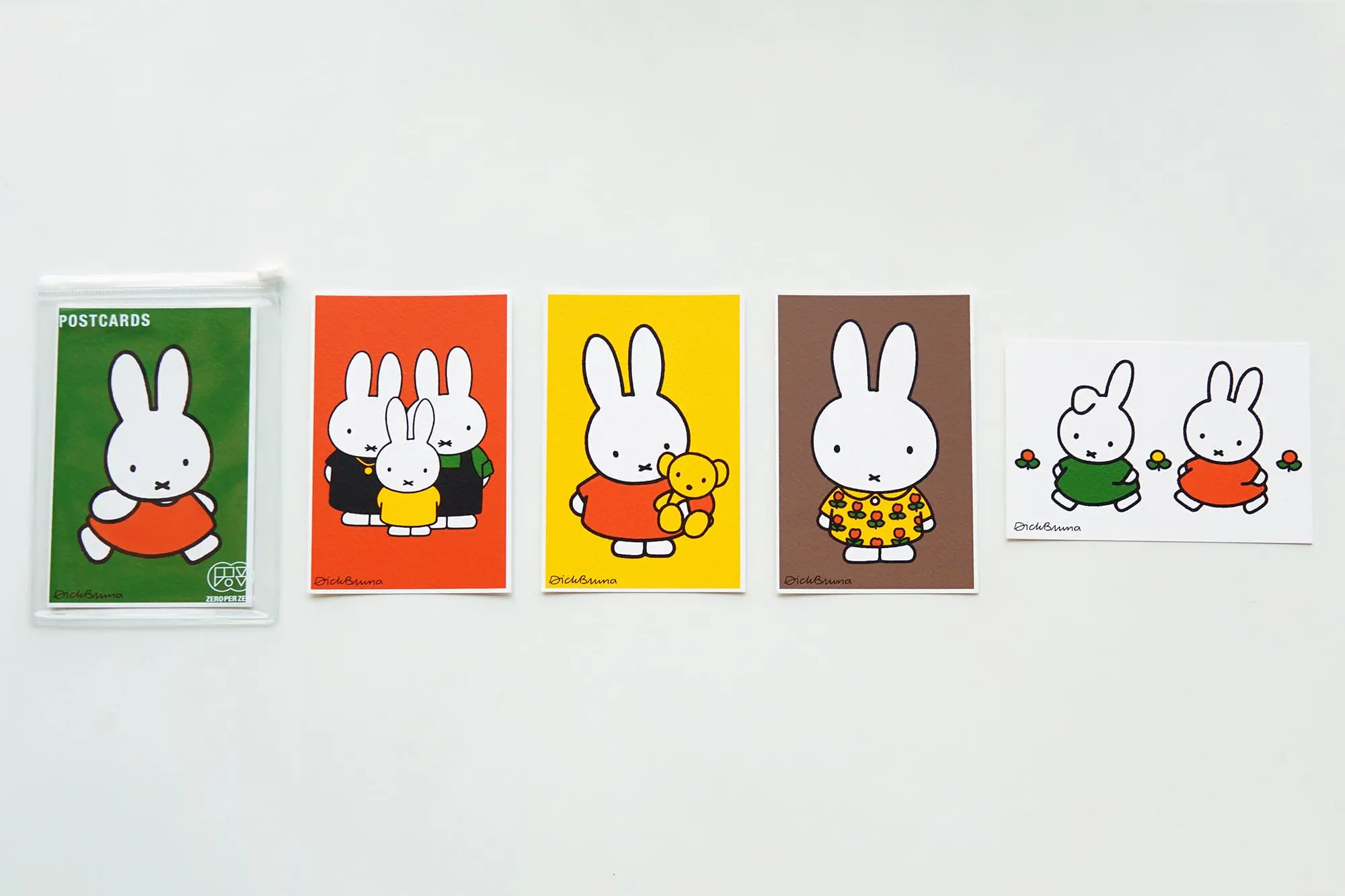 韓國ZERO PER ZERO Miffy 明信片套組/ 五入組