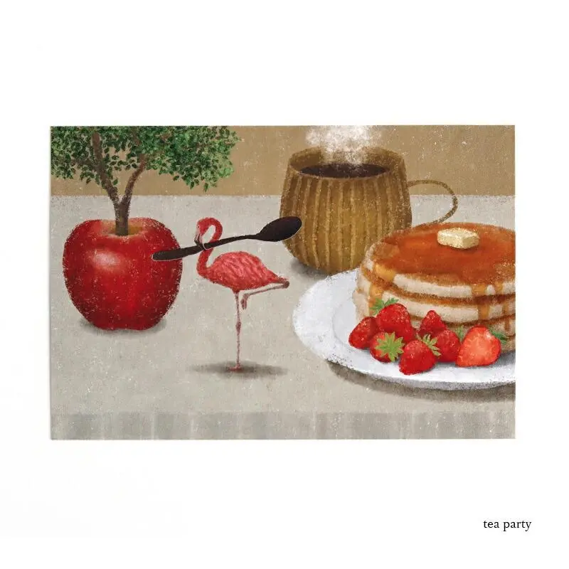 日本 cozyca products 燙金明信片/ Akira Kusaka/ 茶派對
