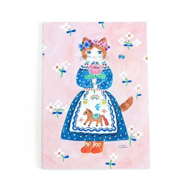 日本 cozyca products 方眼筆記本/ A5/ 花
