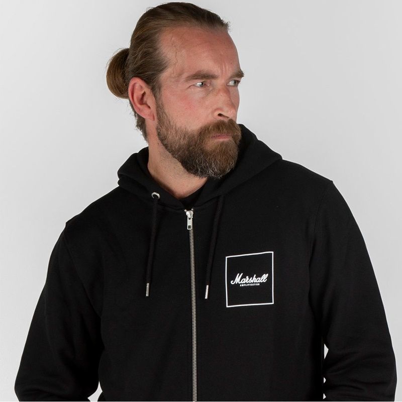 Marshall Square Logo Hoodie 拉鍊連帽外套/ L