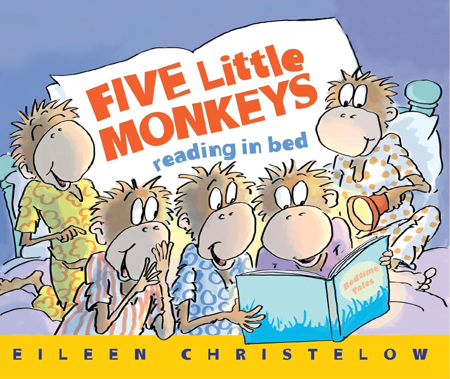 Five Little Monkeys Reading in Bed