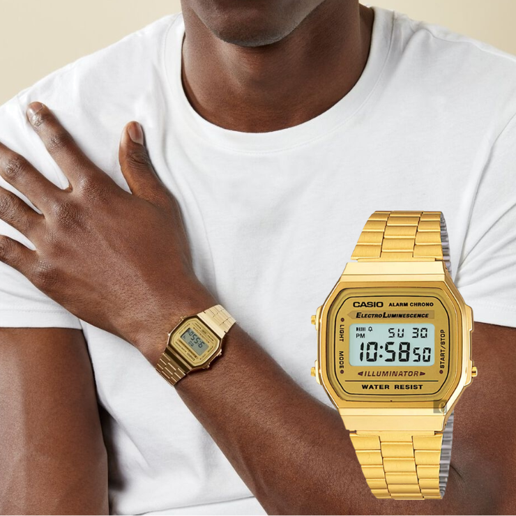 獨家低價✨CASIO 卡西歐 復刻方型金錶(A168WG-9WDF)
