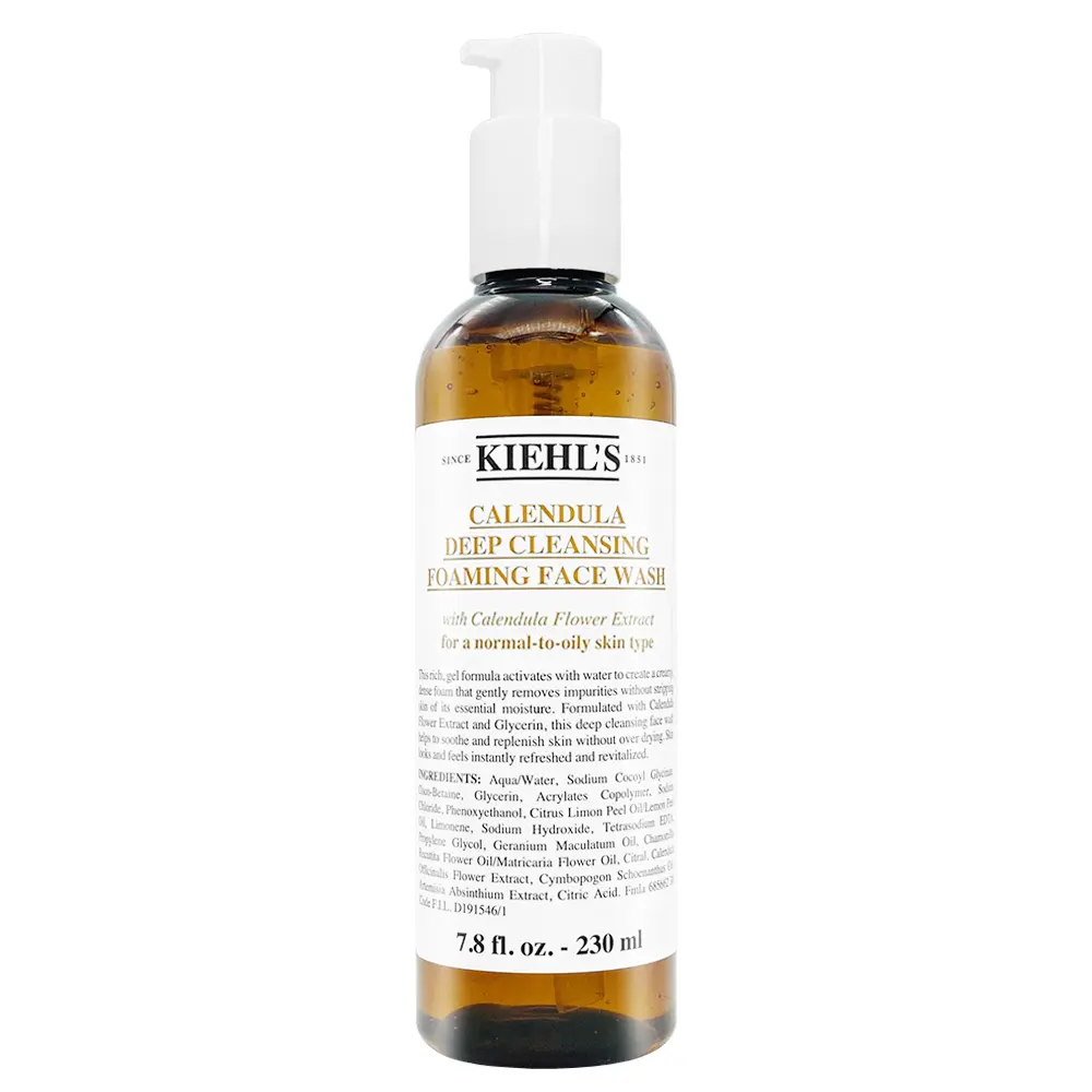 【Kiehl's契爾氏】金盞花植物精華潔面泡泡凝露 230ml-平行輸入