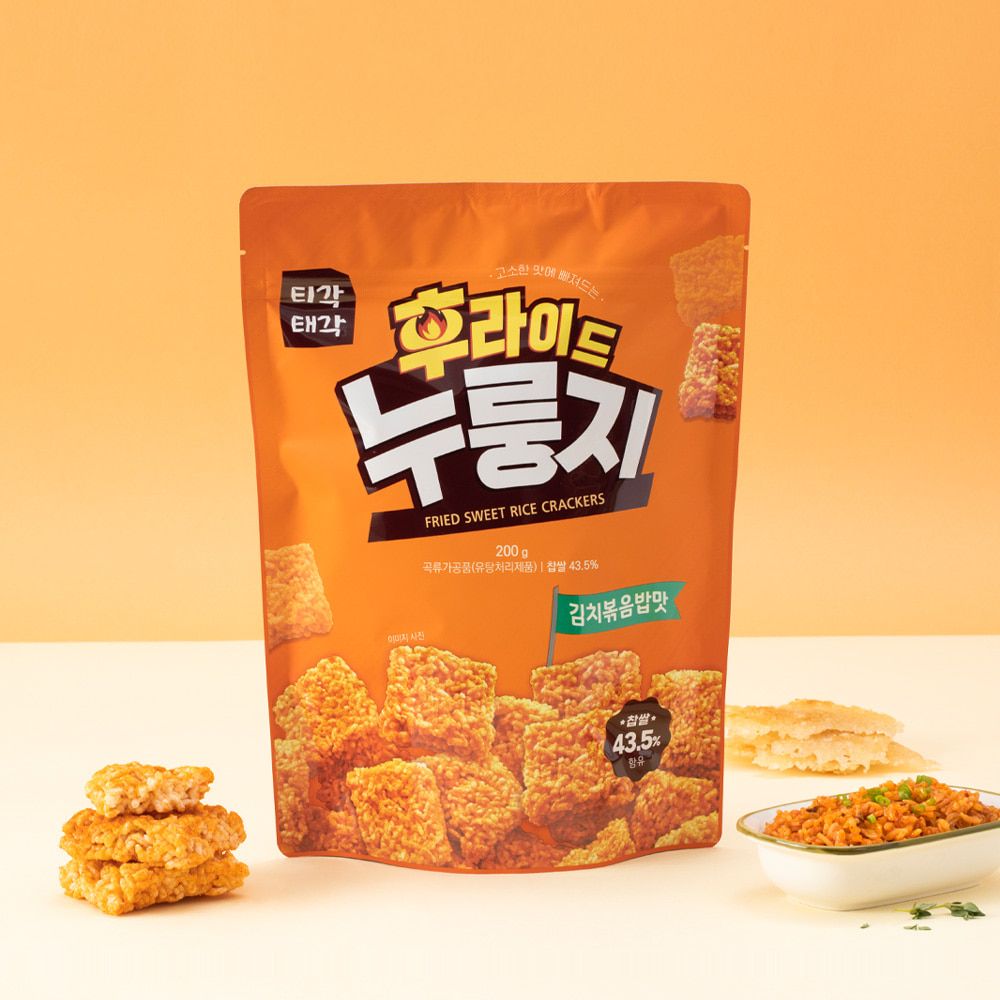 【韓味不二】鍋巴餅乾-泡菜口味 200g/包