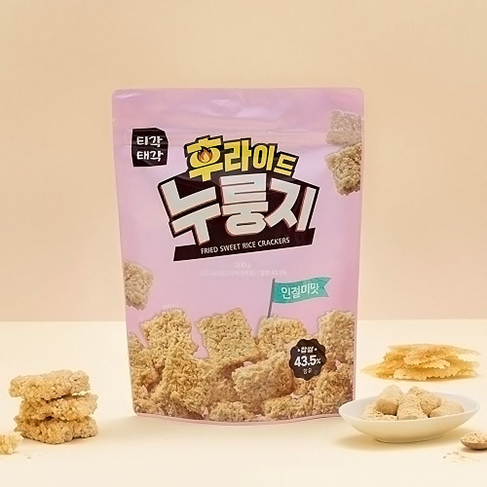 【韓味不二】鍋巴餅乾-黃豆粉口味 200g/包