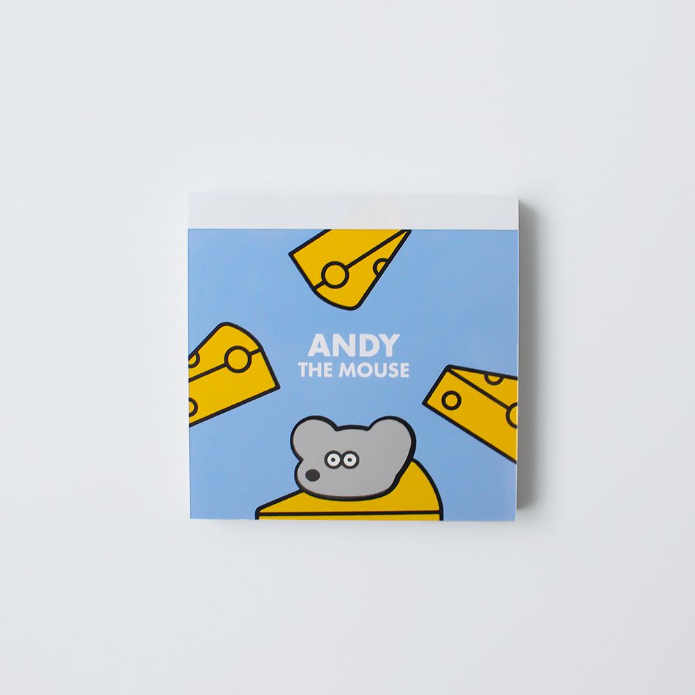 日本 ANDY THE MOUSE 開窗便條紙/ Cheese