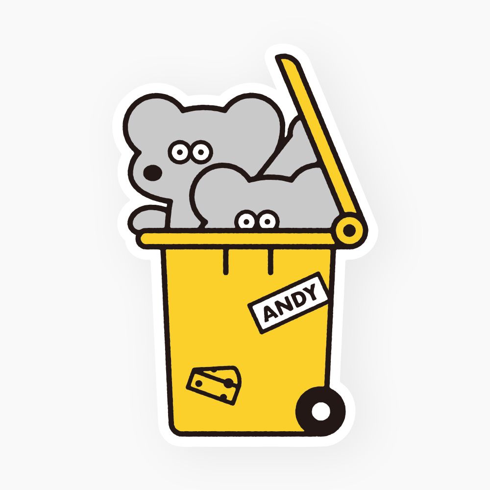 日本 ANDY THE MOUSE 貼紙/ L
