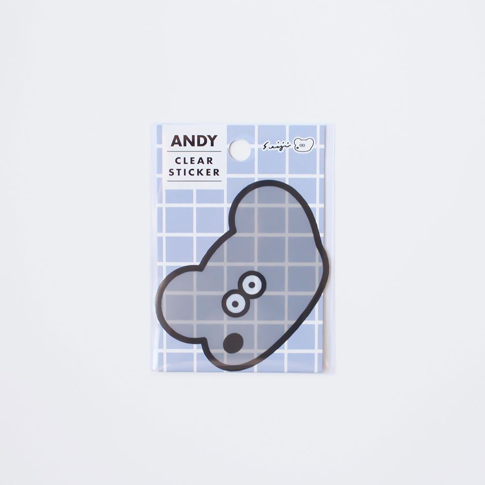 日本 ANDY THE MOUSE 透明貼紙/ Face