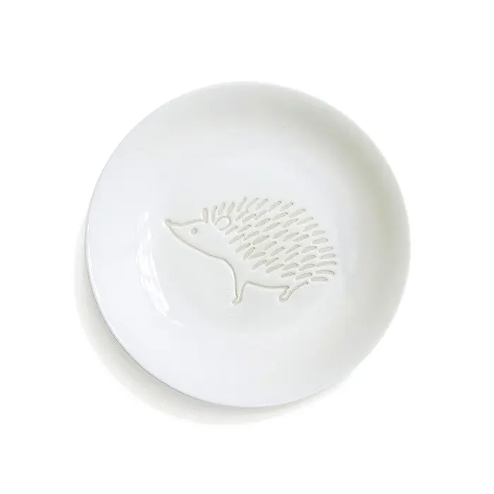 日本 natural69 Zupa White波佐見豆皿/ Hedgehog
