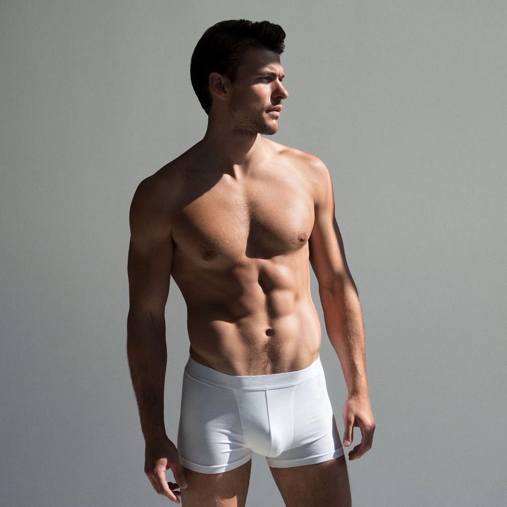 Bread & Boxers 兩件組 Boxer Brief Modal 莫代爾纖維男用四角內褲/ 白/ XL