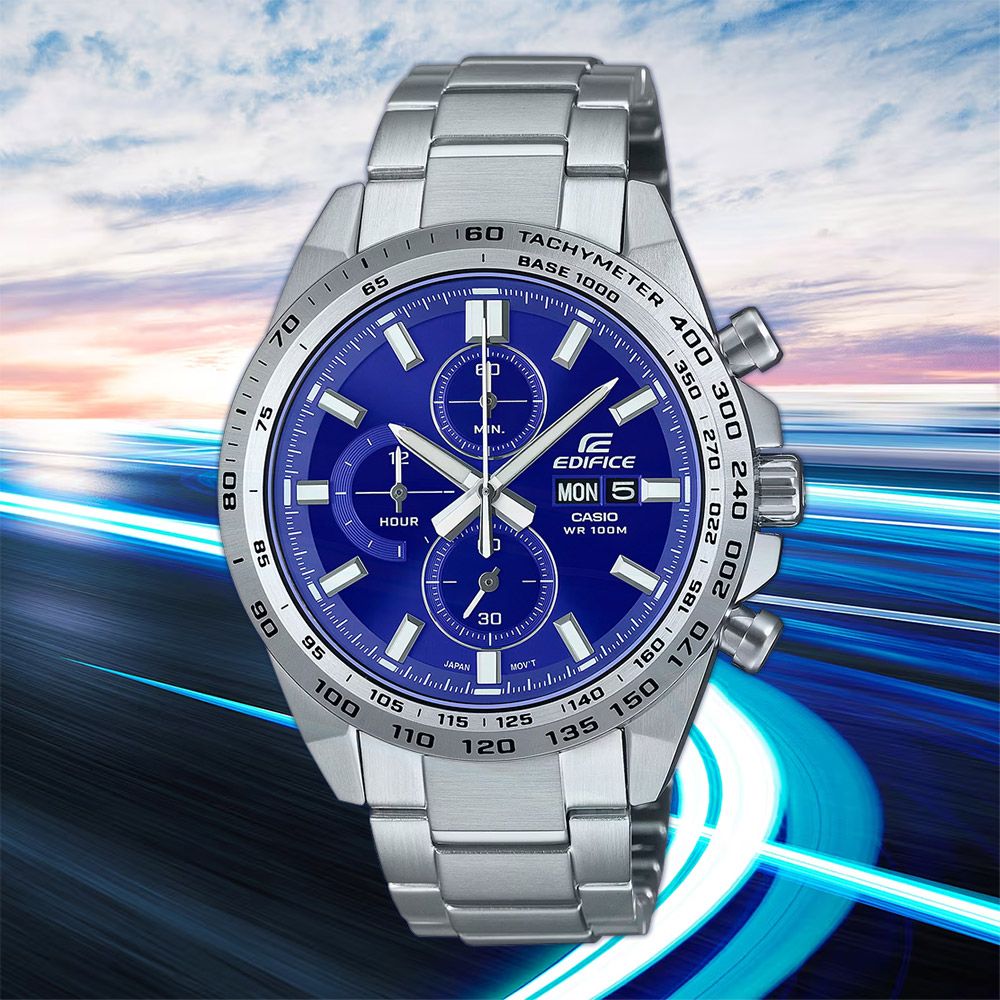 CASIO 卡西歐 EDIFICE 經典運動計時手錶 EFR-574D-2AV