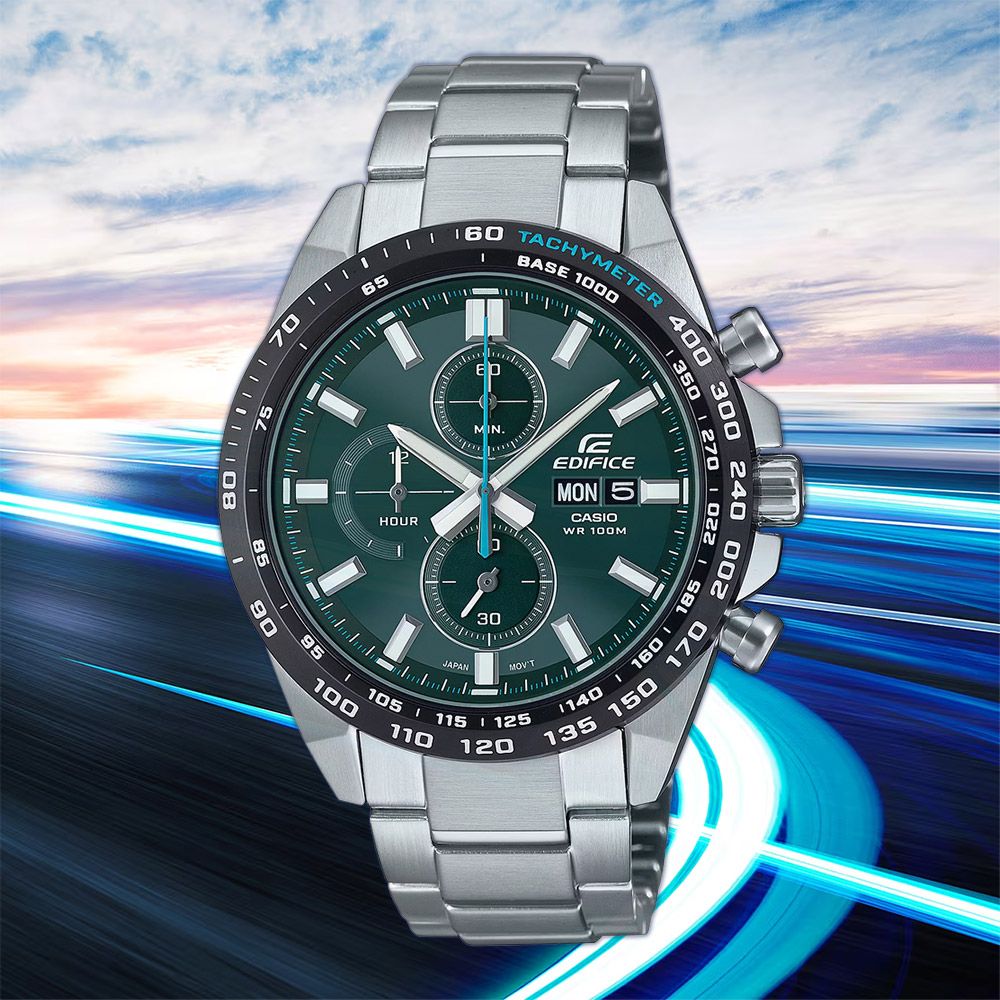CASIO 卡西歐 EDIFICE 經典運動計時手錶 EFR-574DB-3AV