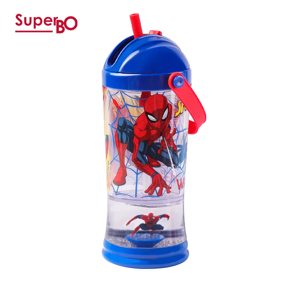 SuperBO提把吸管水壺/ 310ml/ 蜘蛛人