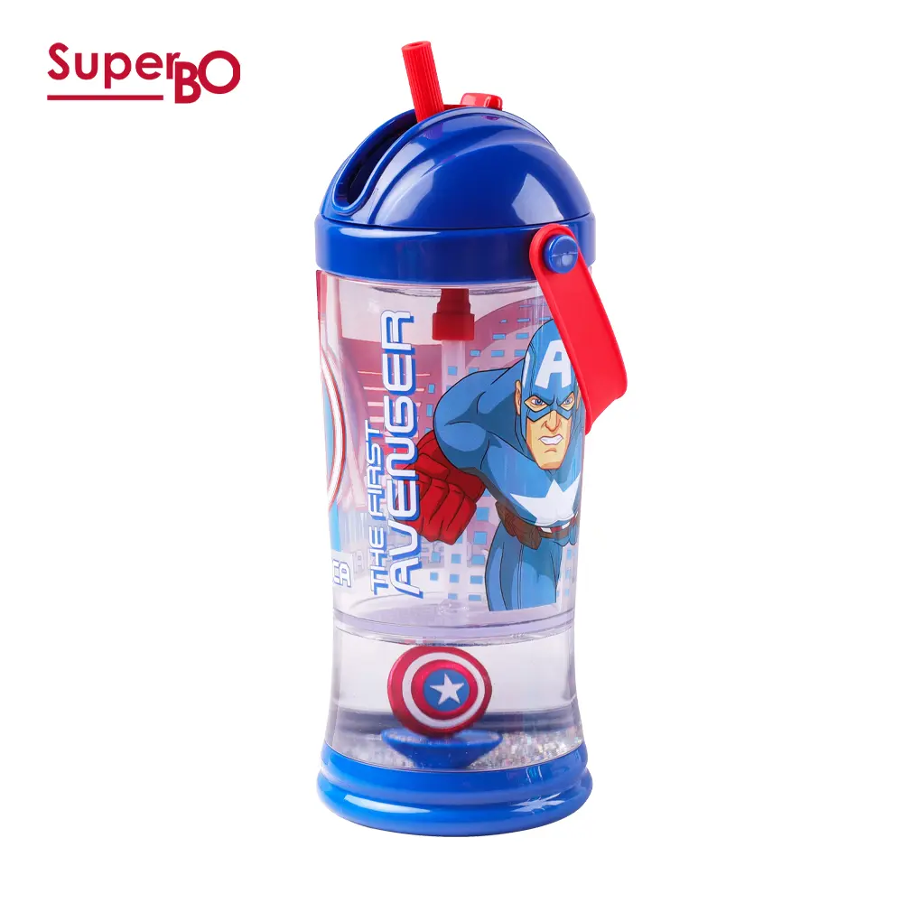 SuperBO提把吸管水壺/ 310ml/ 美國隊長