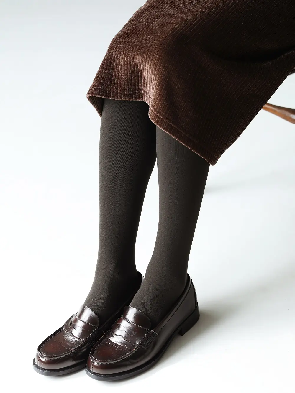 日本 Tabio 80丹高級褲襪/ 28/ Khaki Brown