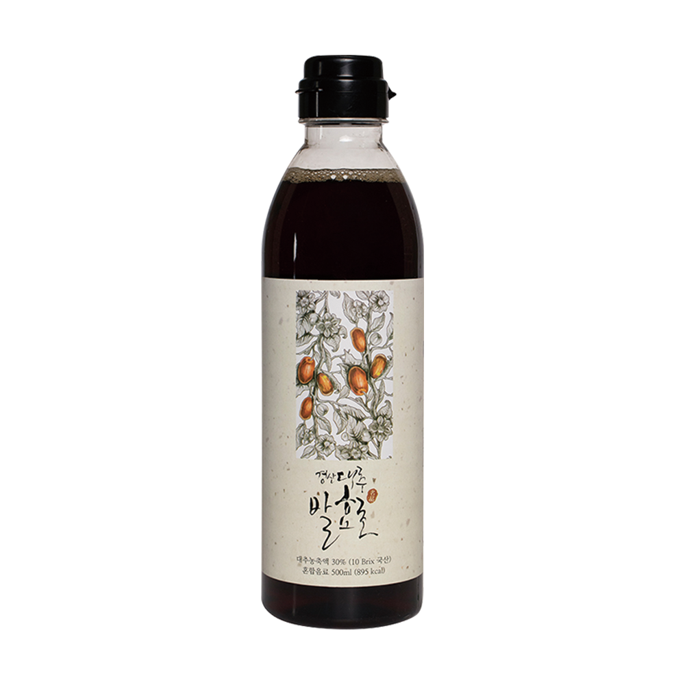 【韓味不二】紅棗發酵醋500ml/瓶*3