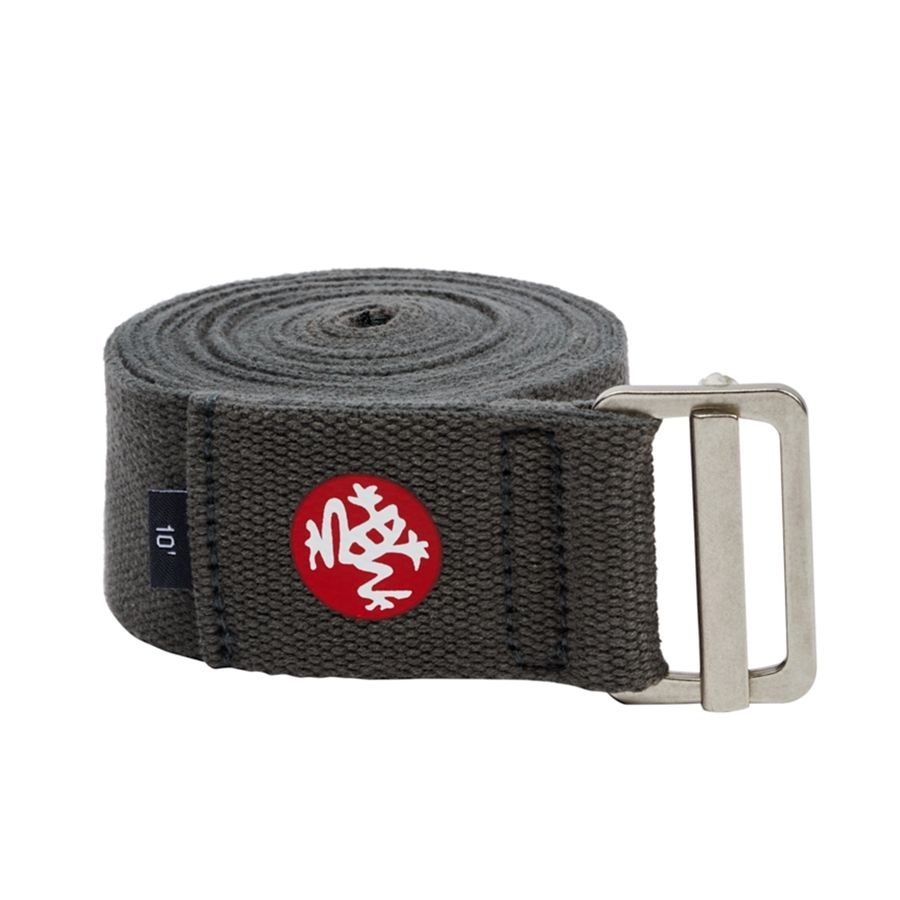 【Manduka】加長版 Yoga Straps Align 10 foot 瑜珈繩 - Thunder (棉質瑜珈繩)