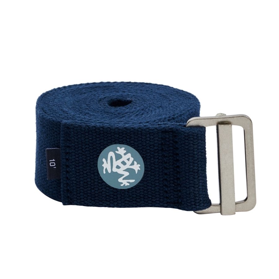 【Manduka】加長版 Yoga Straps Align 10 foot 瑜珈繩 - Midnight (棉質瑜珈繩)