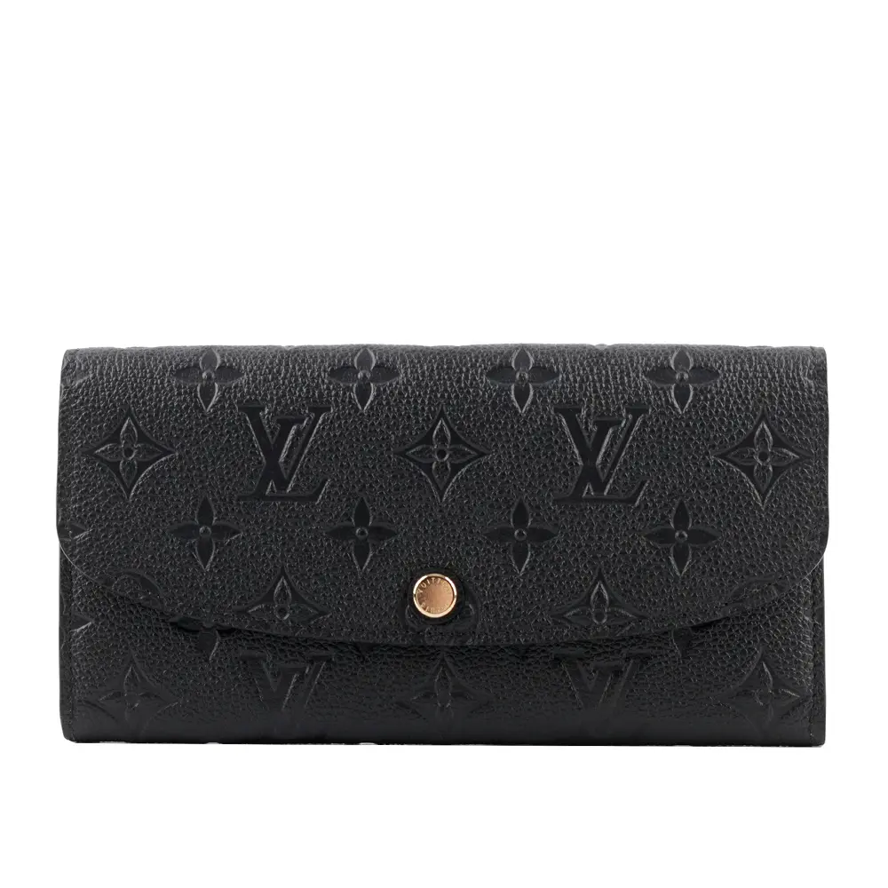【Louis Vuitton 路易威登】Monogram 牛皮壓紋 EMILIE 長夾(黑色) M62369/平行輸入