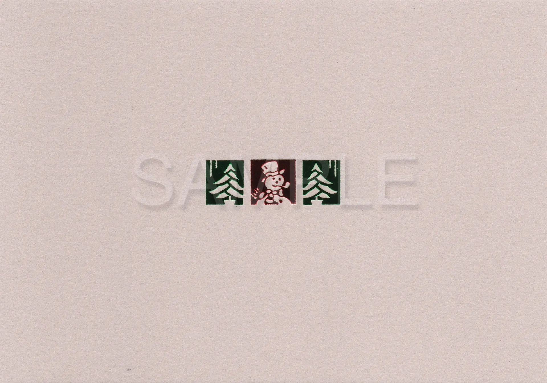 【誠品獨家】日本 7 days cards 聖誕明信片/ 雪人 & 聖誕樹