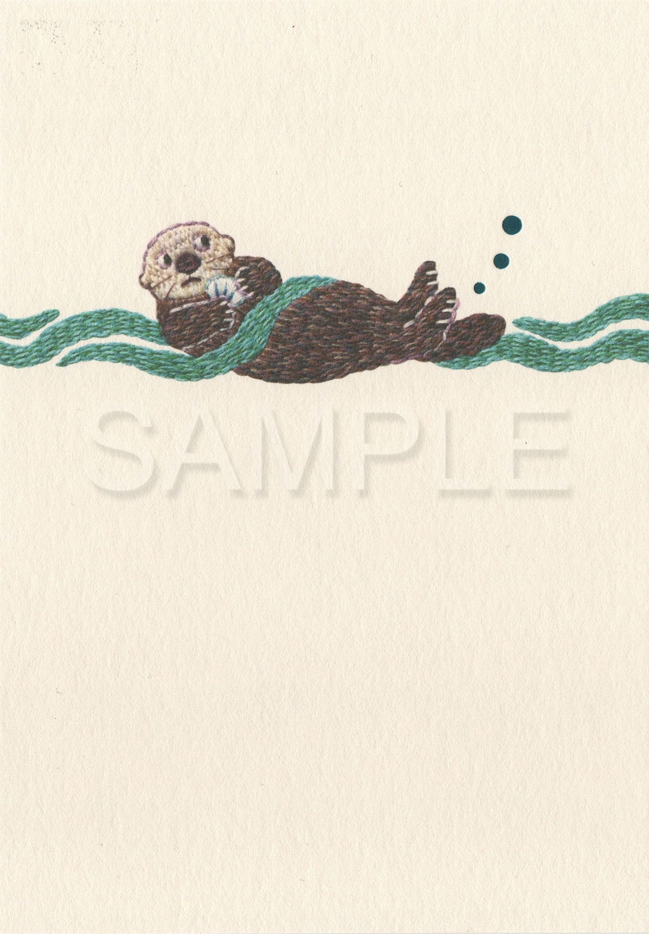 【誠品獨家】日本 7 days cards 明信片/ 水獺