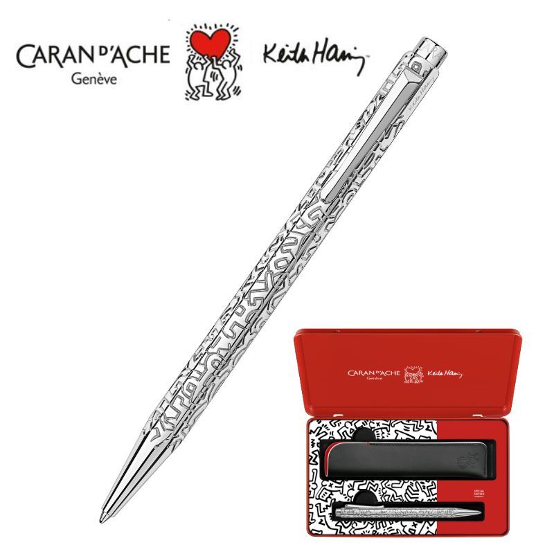 CARAN d'ACHE 2023聖誕限定版艾可朵KEITH HARING原子筆禮盒組