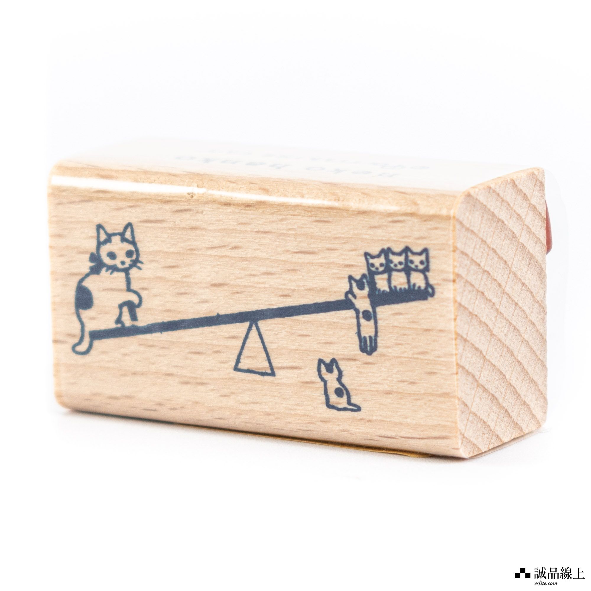 日本 POTTERING CAT 貓印章/ 大/ 蹺蹺板