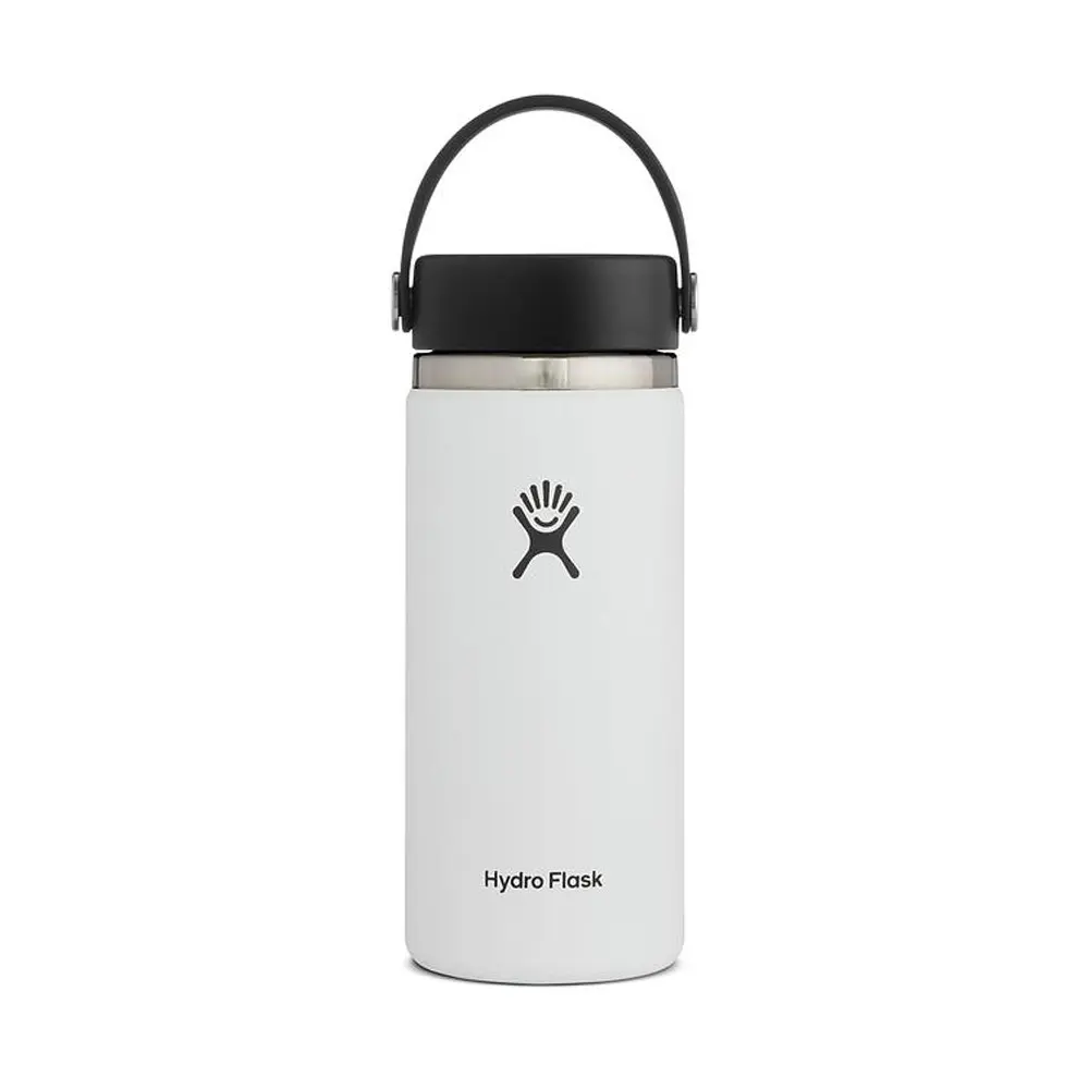 Hydro Flask 16oz寬口真空保溫鋼瓶/ 經典白
