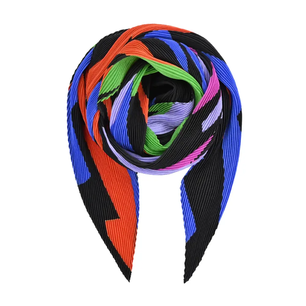 ISSEY MIYAKE 三宅一生菱形圍巾(彩色)/平行輸入