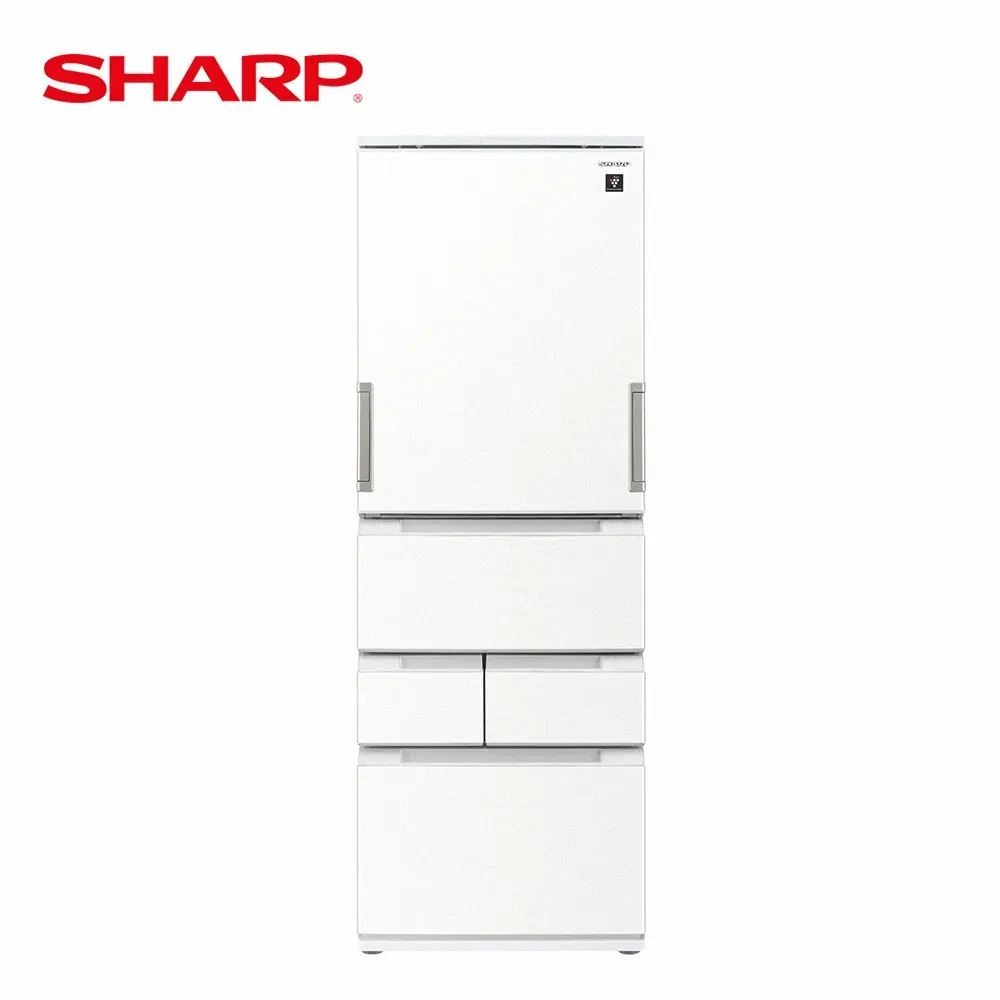 SHARP 夏普 504公升 自動除菌離子左右開任意門五門典雅白冰箱 SJ-MW51KT-W