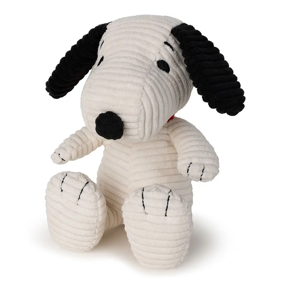 荷蘭BON TON TOYS Snoopy史努比燈芯絨填充玩偶/ 奶油/ 19cm