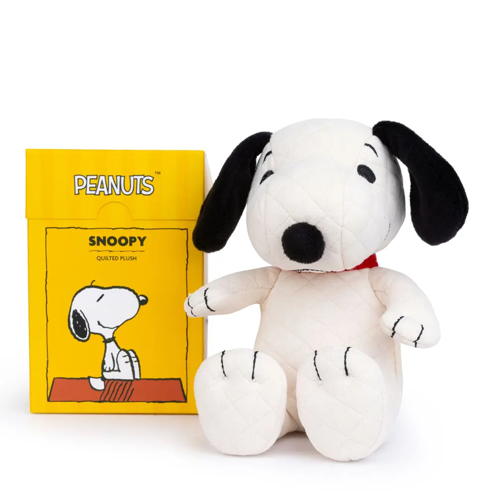 荷蘭BON TON TOYS Snoopy史努比絎縫盒裝填充玩偶/ 奶油/ 17cm