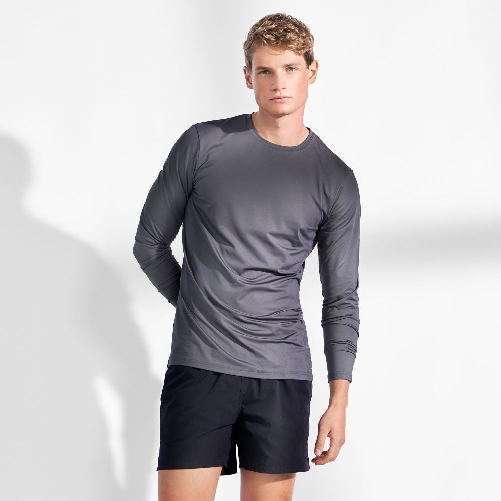 Bread & Boxers Long-Sleeve Active 長袖經典圓領速乾除臭T/ 鋼鐵灰/ S