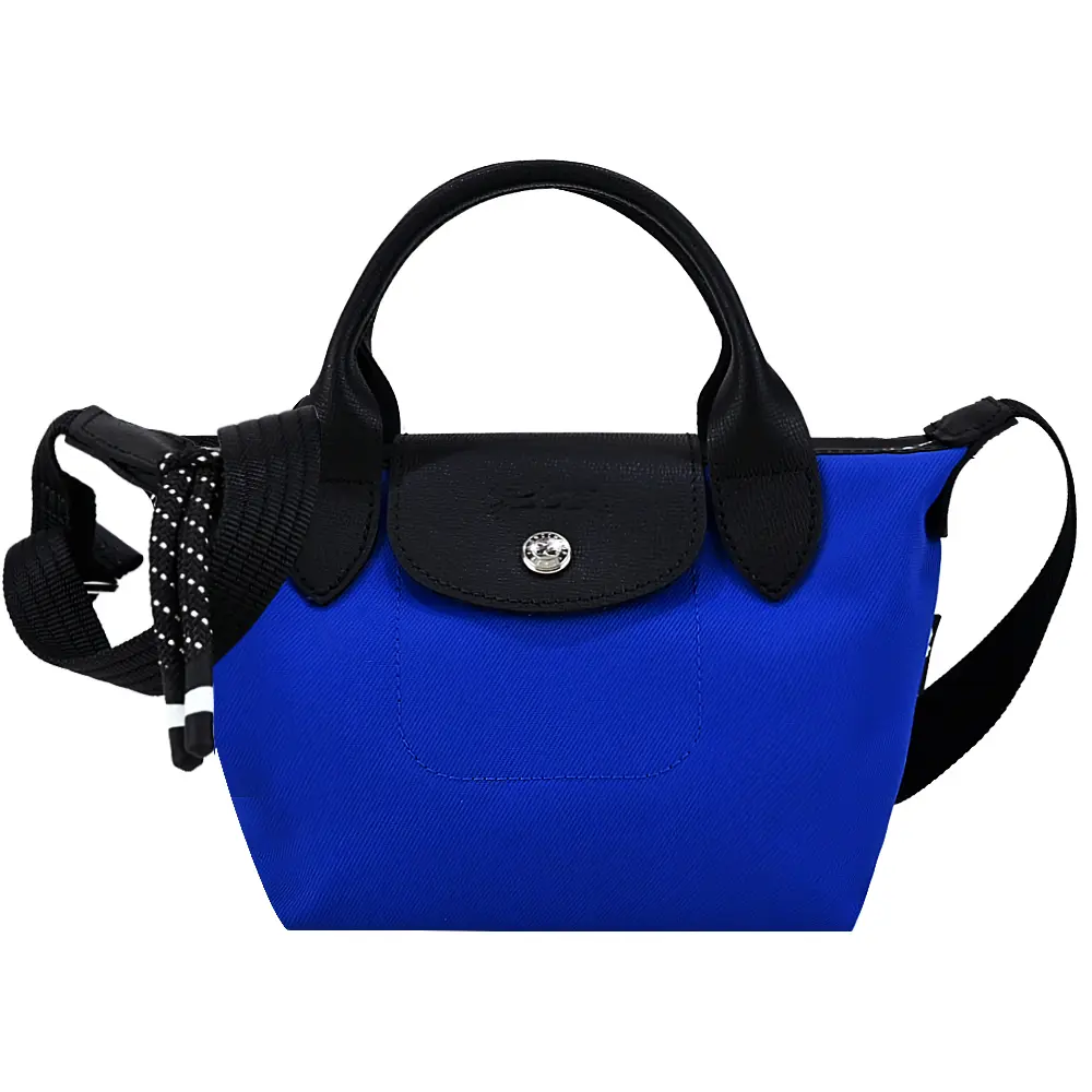 LONGCHAMP LE PLIAGE ENERGY系列再生尼龍短把手提/斜背兩用包(迷你/多色選)/平行輸入/ 寶藍