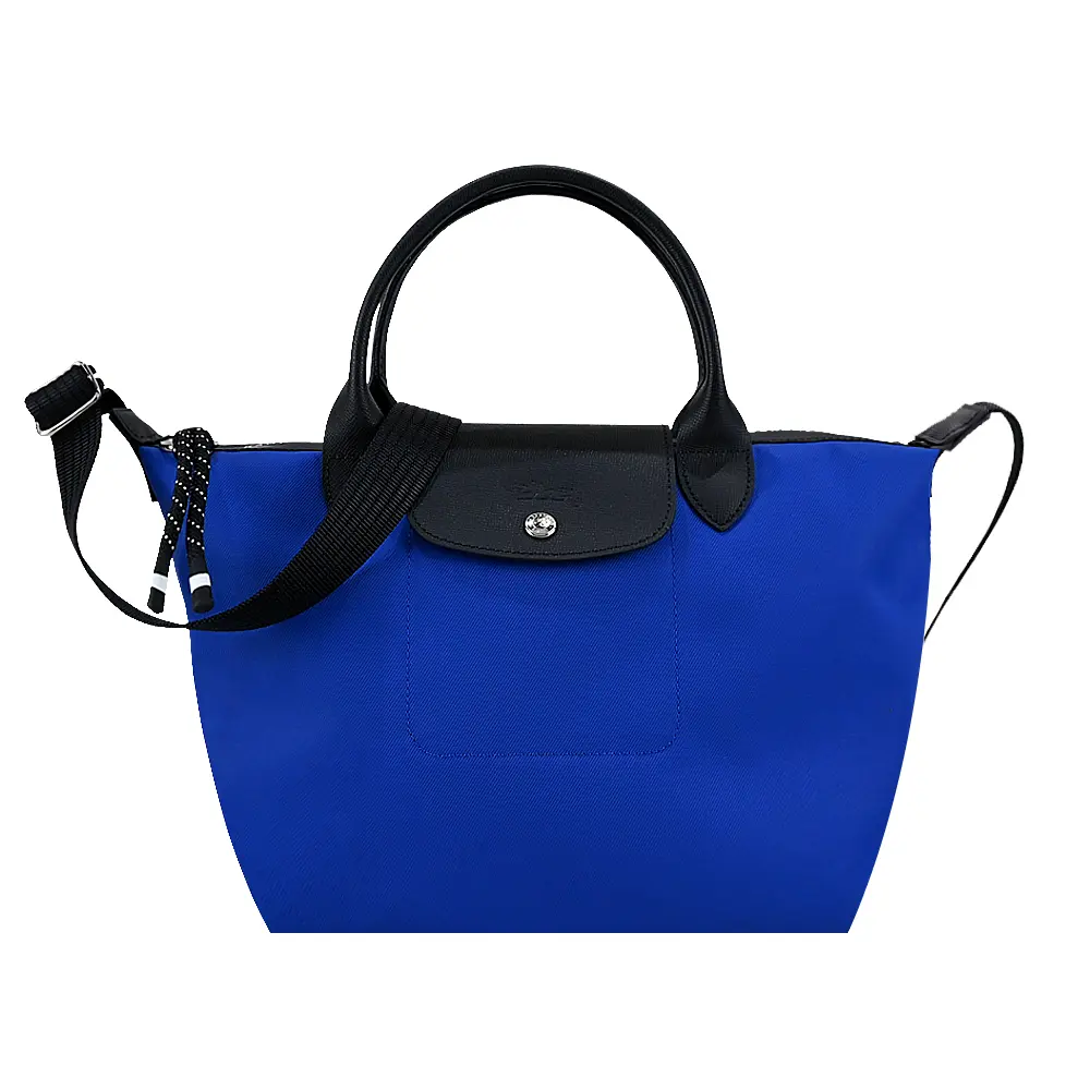 LONGCHAMP LE PLIAGE ENERGY系列再生尼龍短把手提/斜背兩用包(小/多色選)/平行輸入/ 寶藍