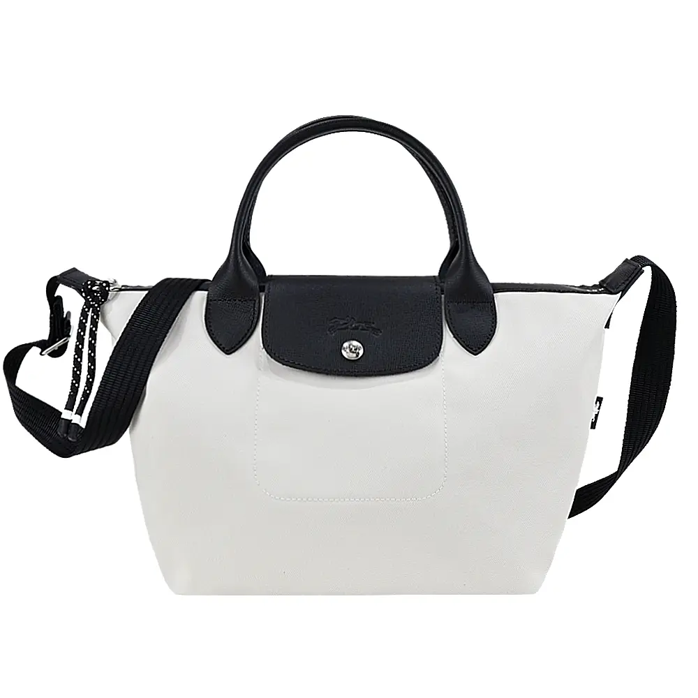 LONGCHAMP LE PLIAGE ENERGY系列再生尼龍短把手提/斜背兩用包(小/多色選)/平行輸入/ 象牙