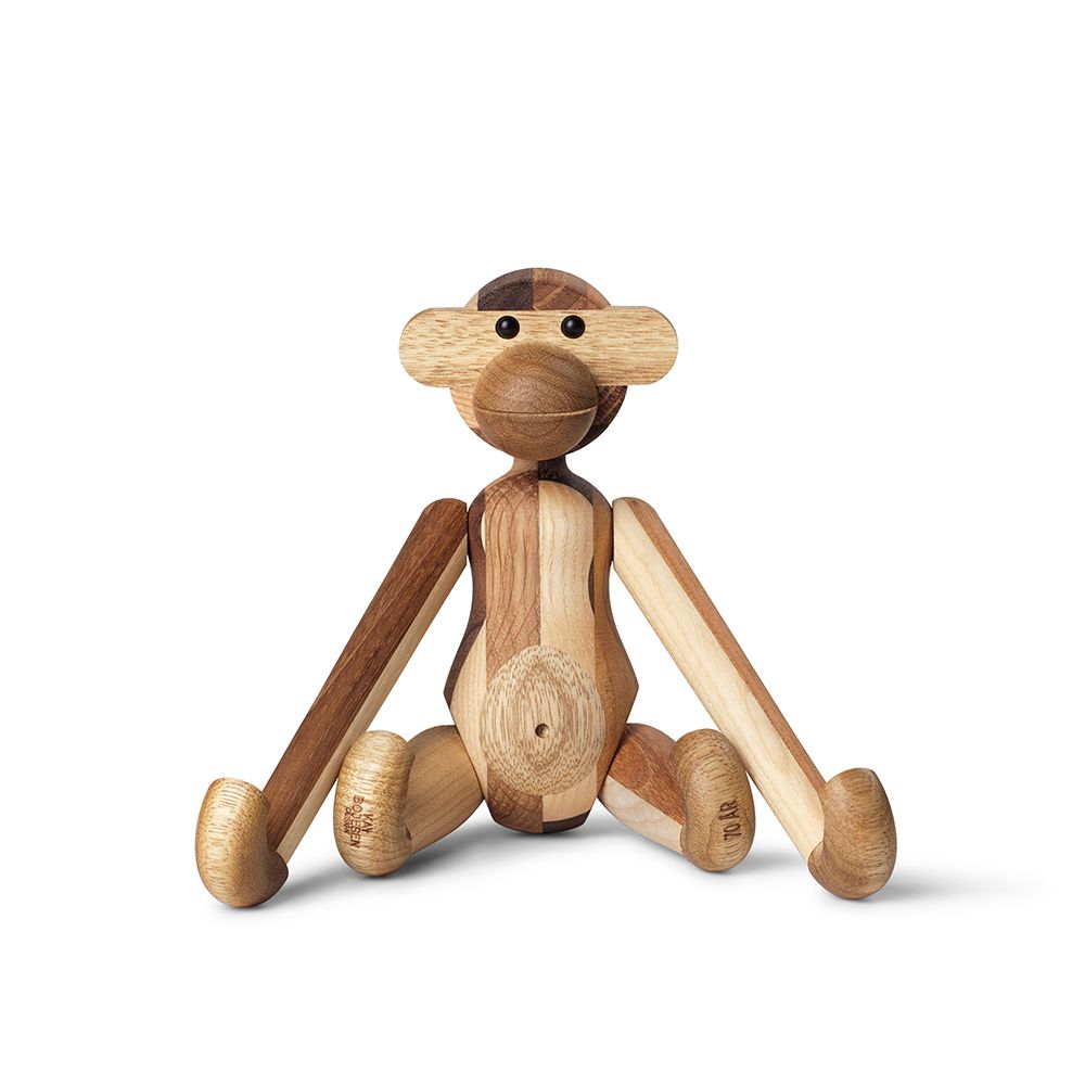 北歐櫥窗/Kay Bojesen Monkey Mini 木頭迷你猴(混木)