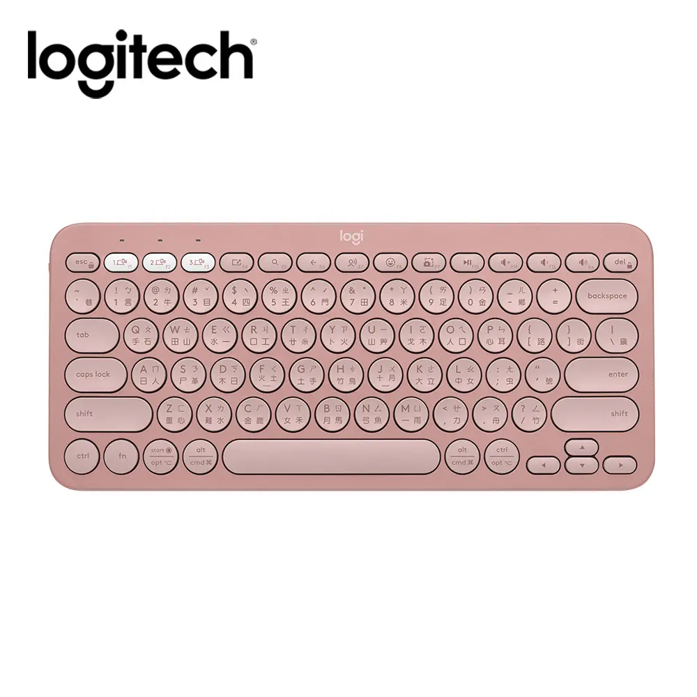 logitech 羅技 K380s跨平台藍牙鍵盤/ 玫瑰粉