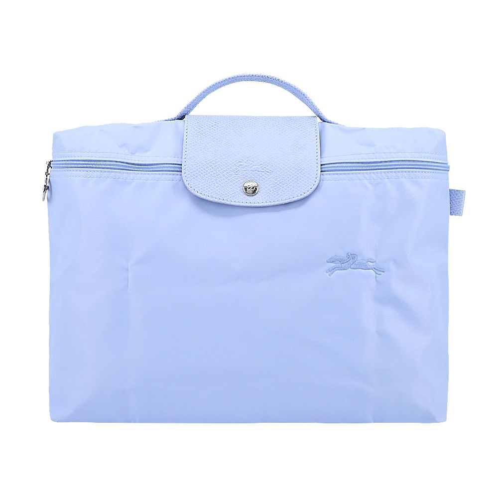 LONGCHAMP LE PLIAGE GREEN系列刺繡再生尼龍摺疊公事包(小/多色選)/平行輸入/ 天澄