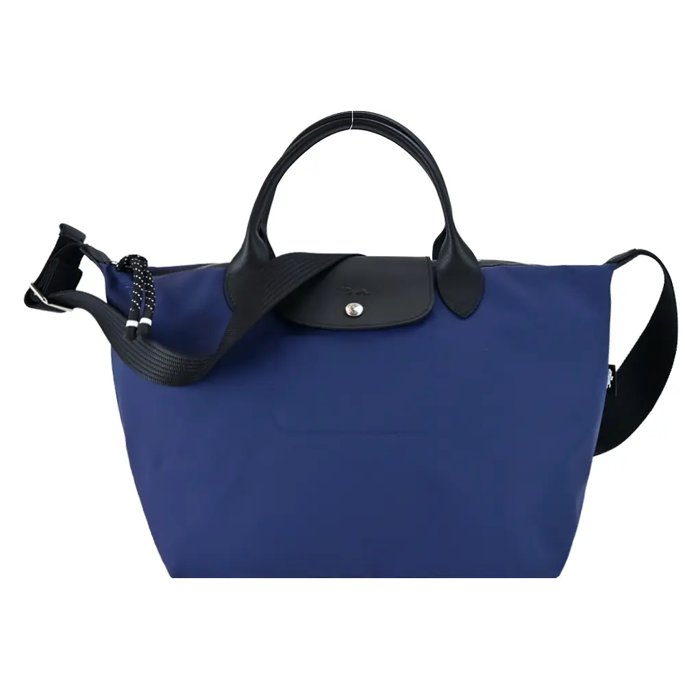 LONGCHAMP LE PLIAGE ENERGY系列再生尼龍短把手提/斜背兩用包(大/多色選)/平行輸入/ 海軍藍