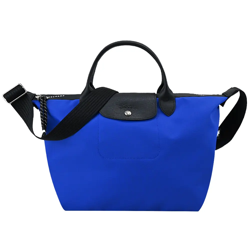 LONGCHAMP LE PLIAGE ENERGY系列再生尼龍短把手提/斜背兩用包(大/多色選)/平行輸入/ 寶藍