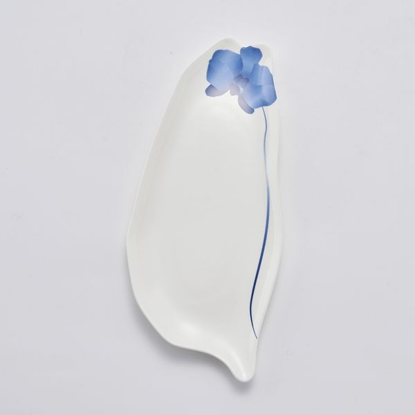 蘭花台灣瓷盤