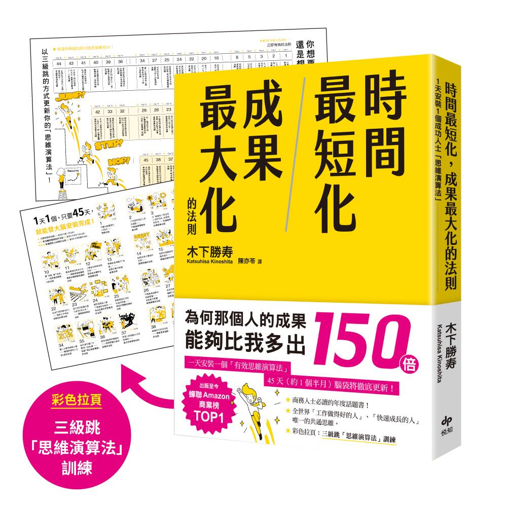 時間最短化, 成果最大化的法則: 1天安裝1個成功人士的思維演算法, 45天(約1.5月)腦袋將徹底更新!