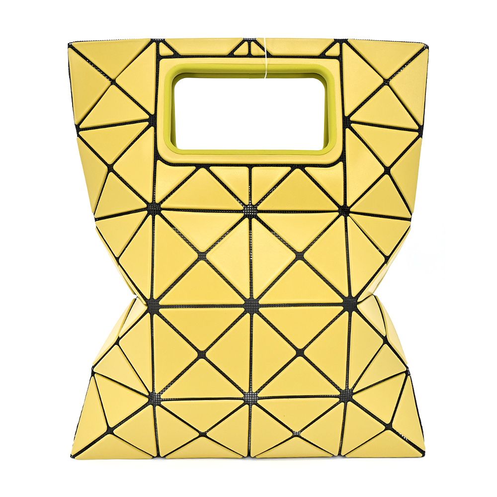 ISSEY MIYAKE 三宅一生 BAOBAOBOCCA MATTE系列3x5 皮革手拿包(多色選)/平行輸入/ 黃色